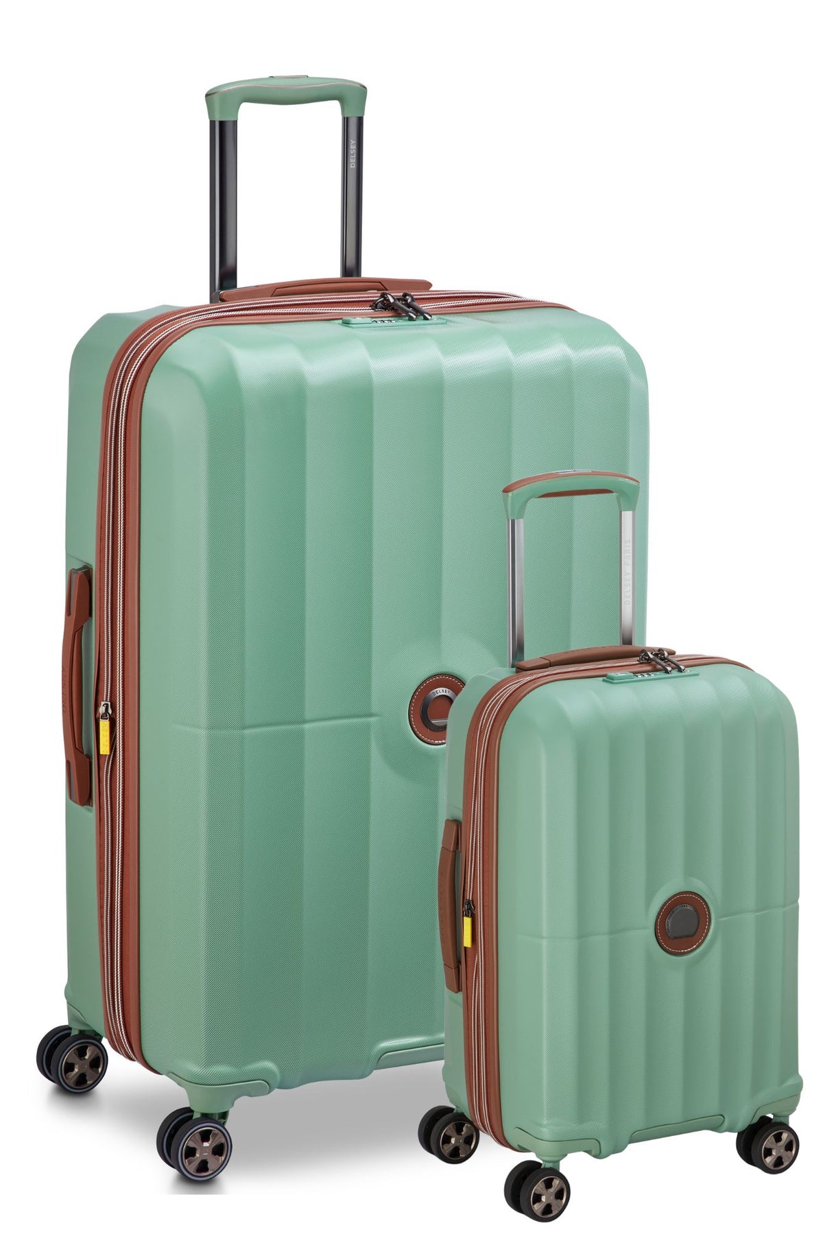 Delsey Carrousel 2 Duo - 2 Piece Hardsided Luggage - Green Delsey Luggage