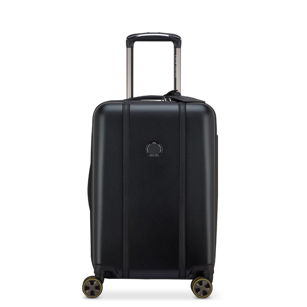 Delsey Cadense 55cm Carry On Exp Luggage - Deep Black Delsey Luggage