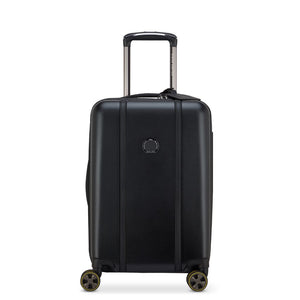 Delsey Cadense 55cm Carry On Exp Luggage - Deep Black Delsey Luggage