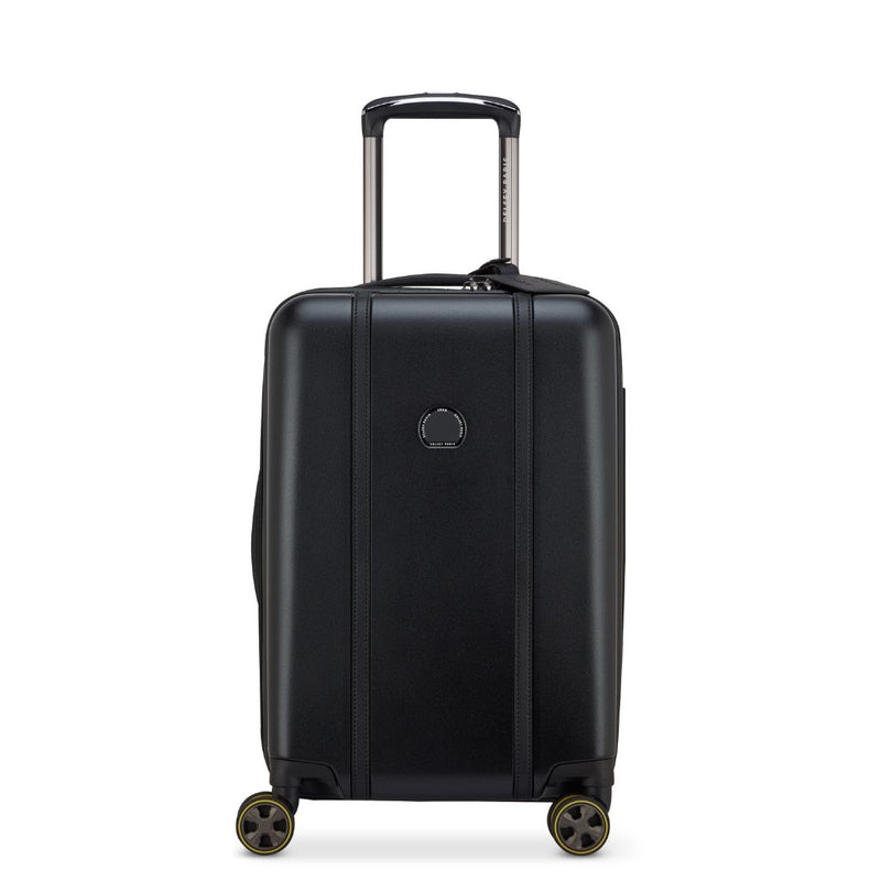 Delsey Cadense 55cm Carry On Exp Luggage - Deep Black Delsey Luggage