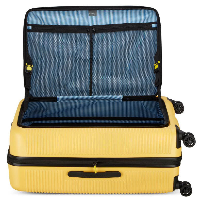 Delsey Freestyle Front Opening 76cm Large Luggage - Yellow Delsey Luggage