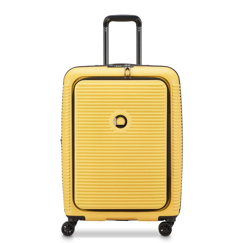 Delsey Freestyle Front Opening 66cm Medium Luggage - Yellow Delsey Luggage
