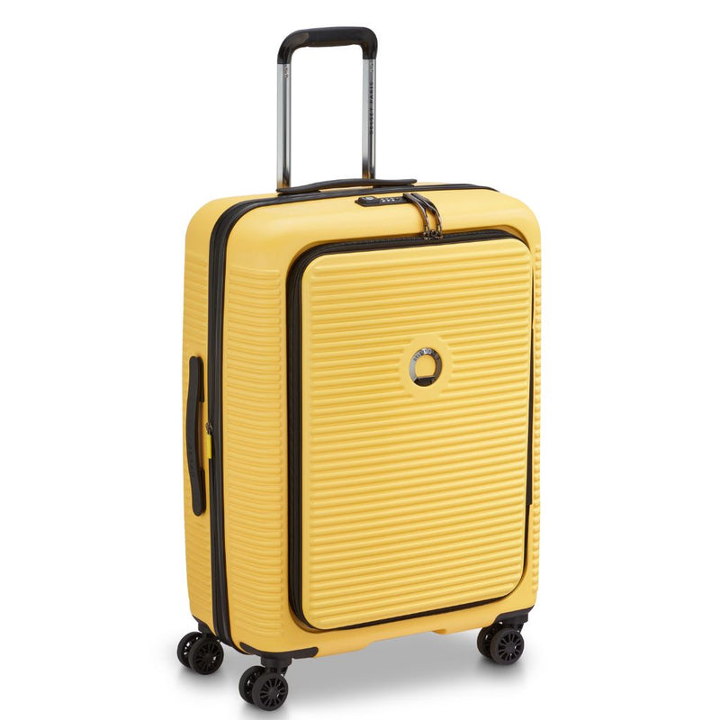 Delsey Freestyle Front Opening 66cm Medium Luggage - Yellow Delsey Luggage