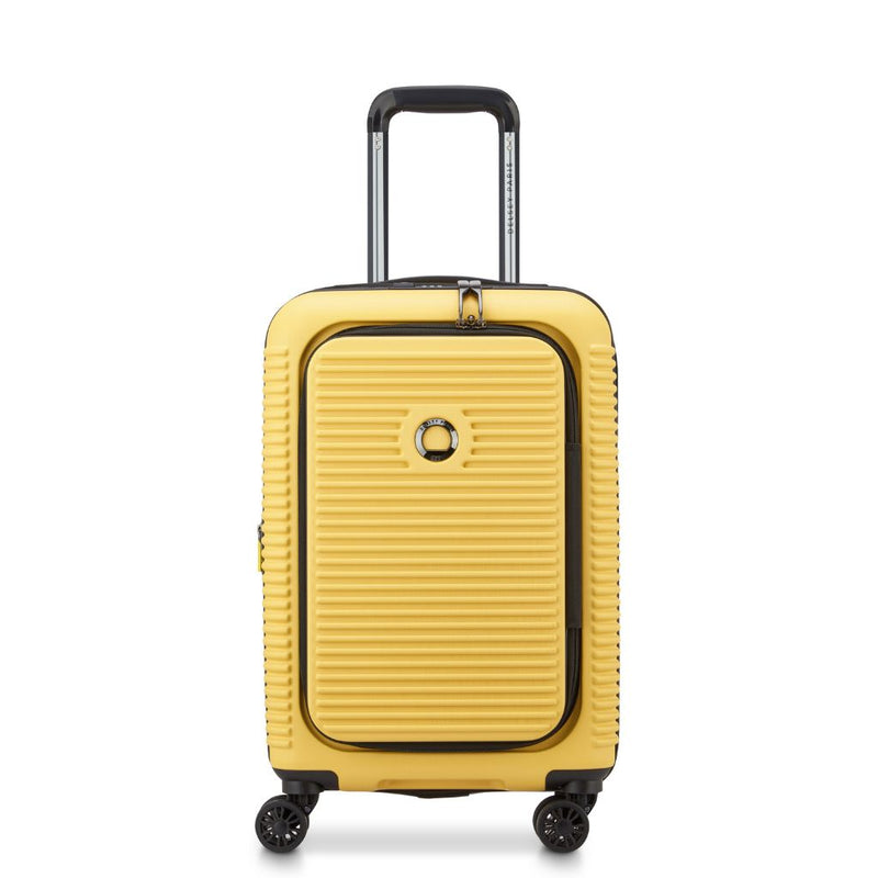 Delsey Freestyle Front Opening 55cm Cabin Luggage - Yellow Delsey Luggage