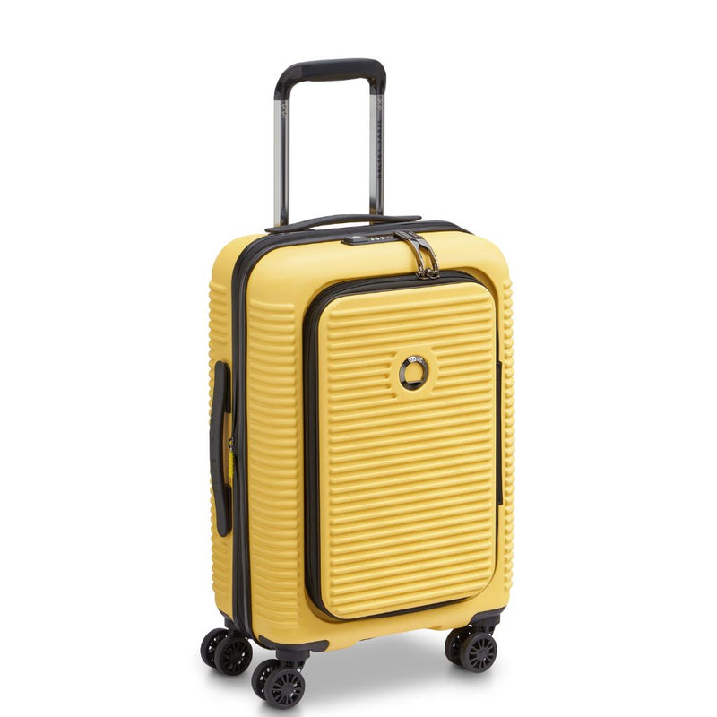 Delsey Freestyle Front Opening 55cm Cabin Luggage - Yellow Delsey Luggage