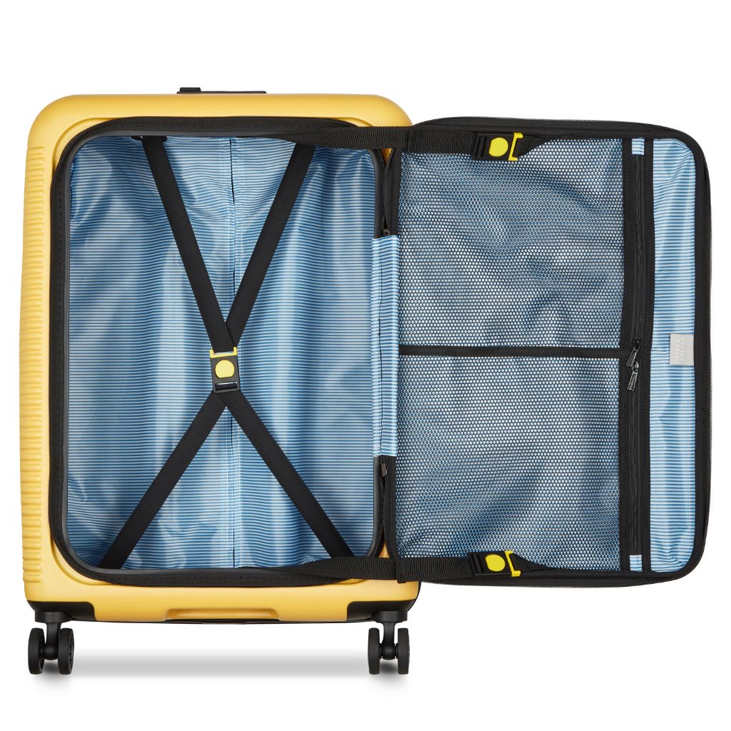 Delsey Freestyle Front Opening 66cm Medium Luggage - Yellow Delsey Luggage