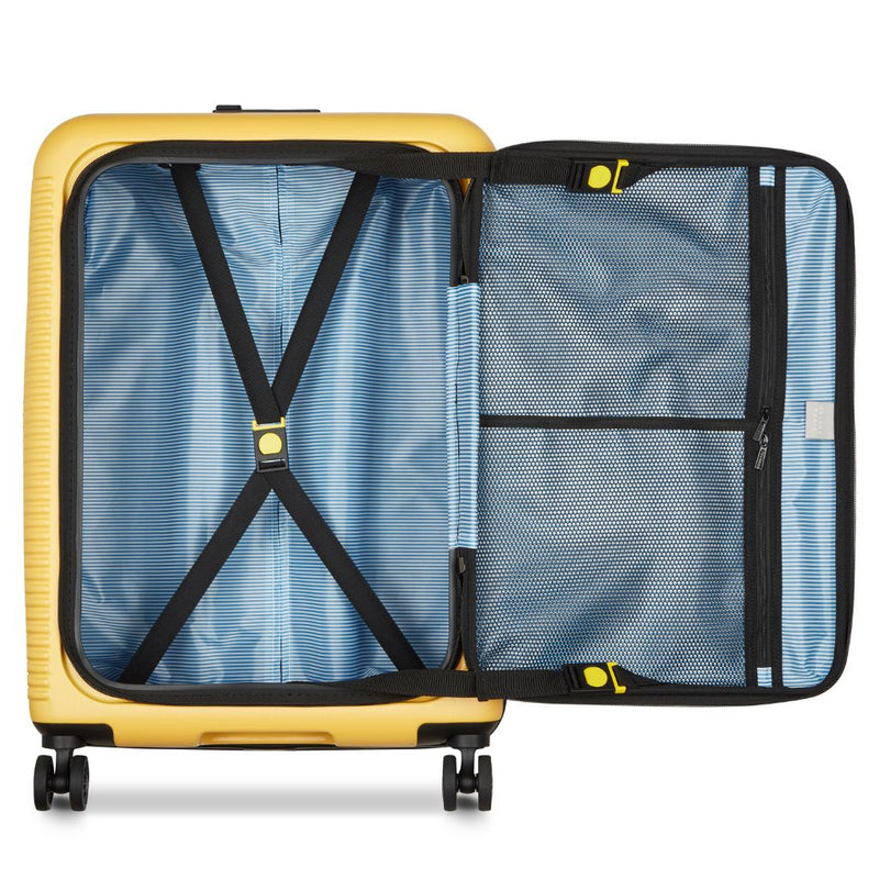 Delsey Freestyle Front Opening 66cm Medium Luggage - Yellow Delsey Luggage