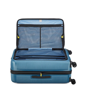 Delsey Freestyle Front Opening 76cm Large Luggage - Blue Delsey Luggage