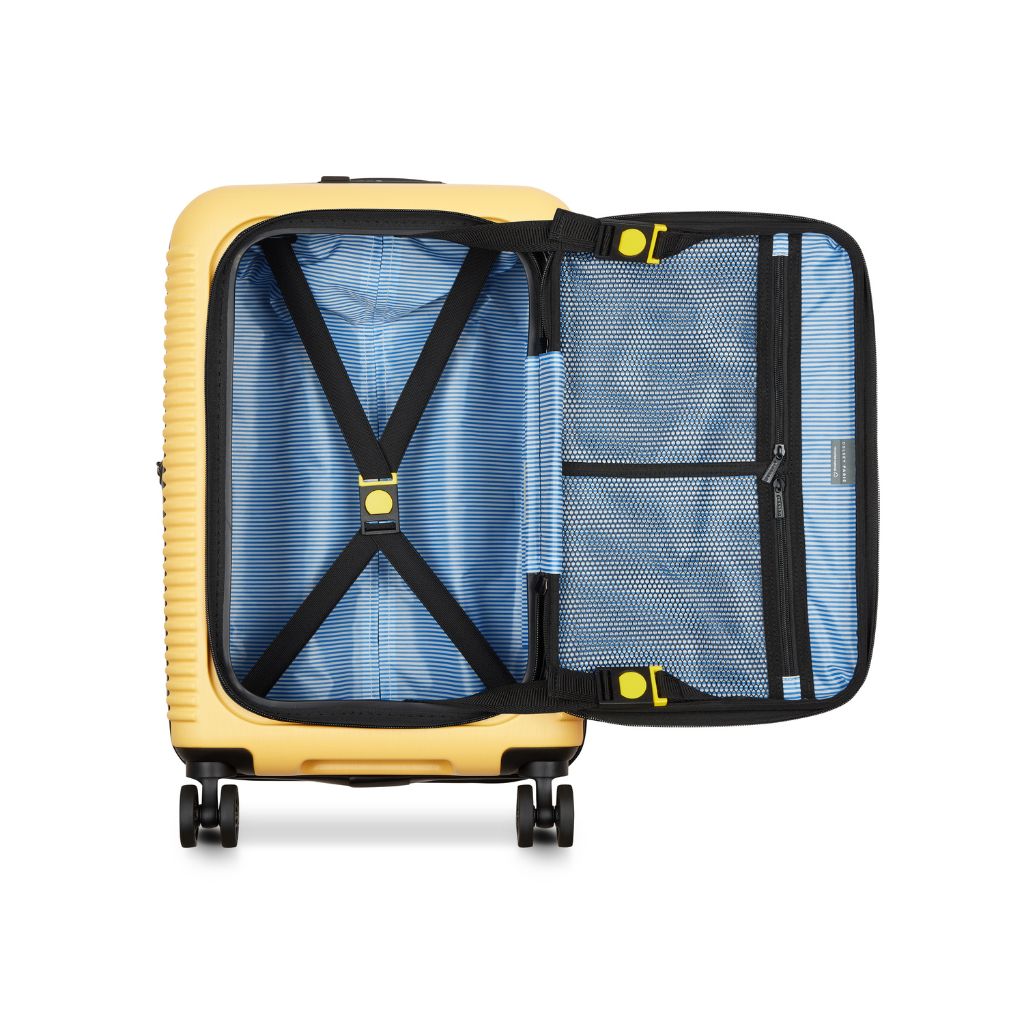 Delsey Freestyle Front Opening 55cm Cabin Luggage - Yellow Delsey Luggage