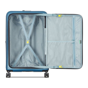 Delsey Freestyle Front Opening 76cm Large Luggage - Blue Delsey Luggage