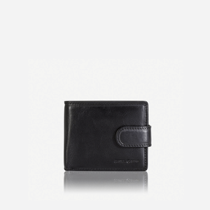 Jekyll & Hide Oxford Billfold Wallet With Coin And ID Window, Black