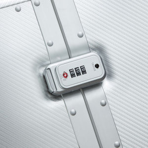 Delsey Alu’r - Aluminum Zipperless Premium Large Luggage - Silver Delsey Luggage