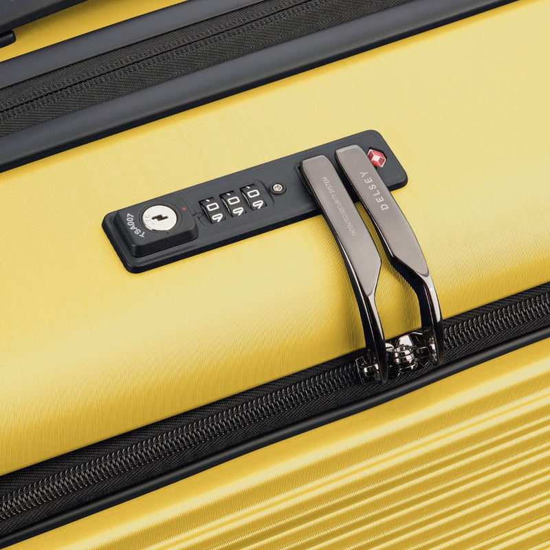 Delsey Freestyle Front Opening 66cm Medium Luggage - Yellow Delsey Luggage