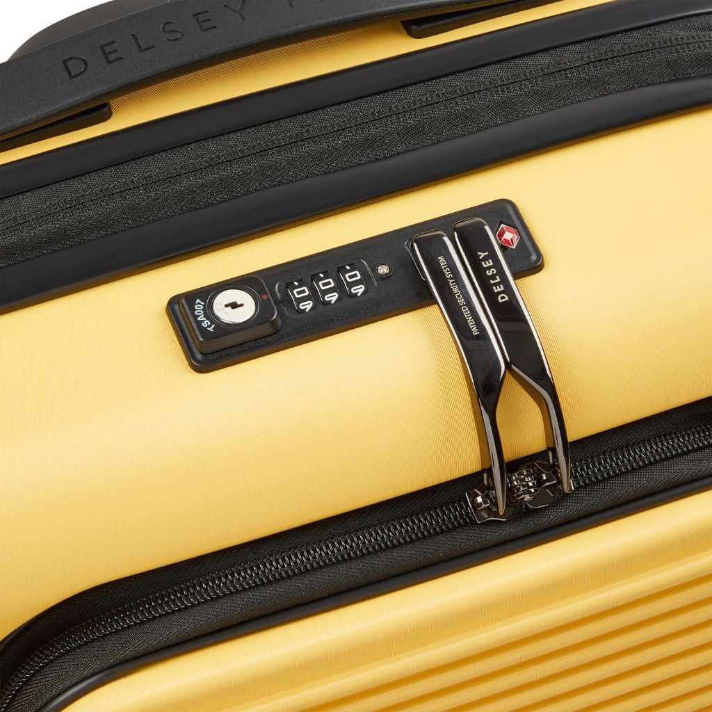 Delsey Freestyle Front Opening 55cm Cabin Luggage - Yellow Delsey Luggage