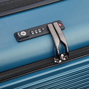 Delsey Freestyle Front Opening 76cm Large Luggage - Blue Delsey Luggage