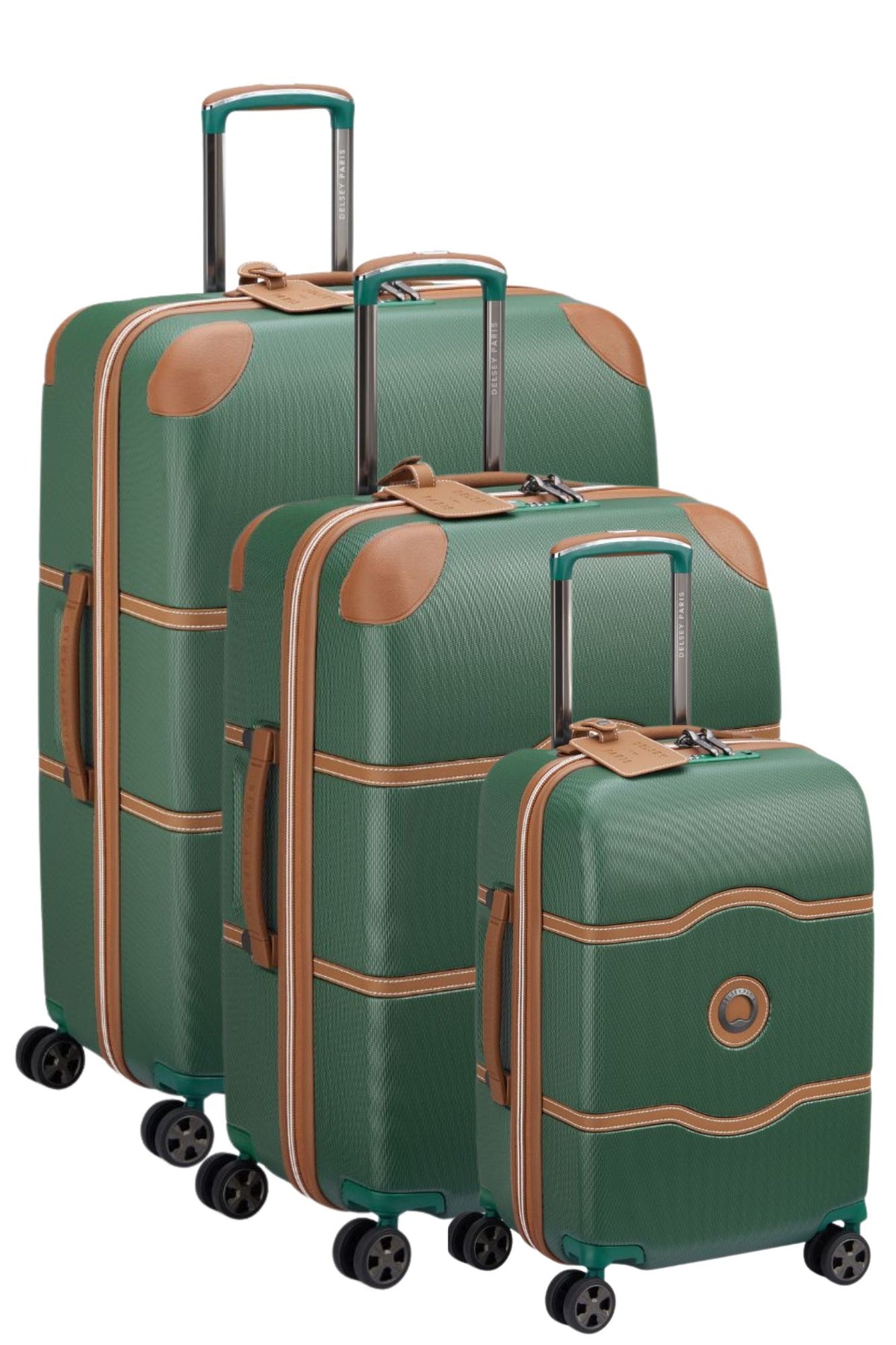 Delsey Chatelet Air 2.0 Set - 3 Piece Hardsided Luggage - Green Delsey Luggage