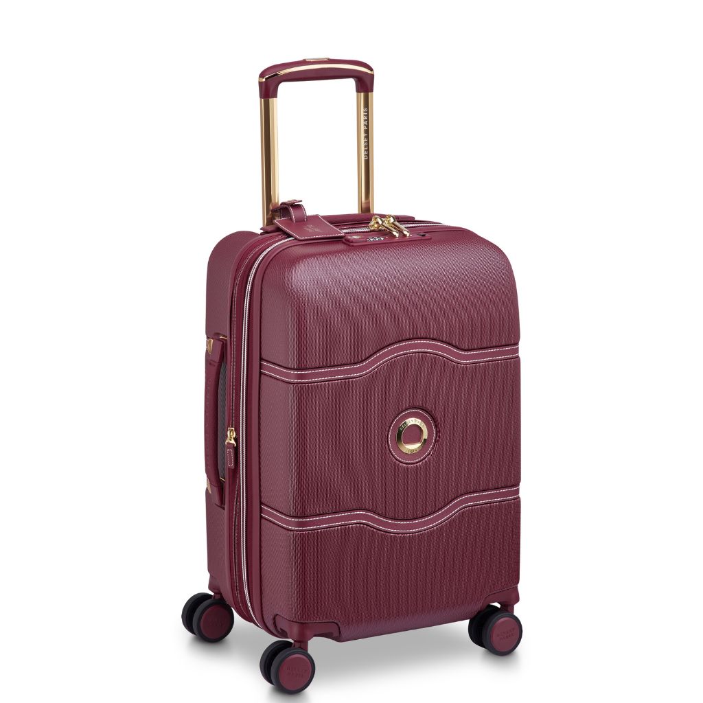 Delsey Chatelet Air Limited Edition 55cm Large Expander Luggage - Burgundy Delsey Luggage