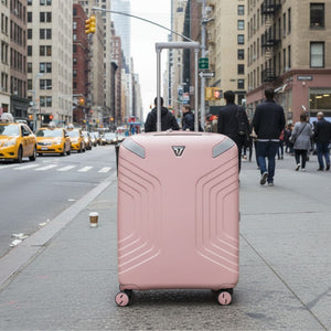 Roncato Ypsilon Carry On 55cm Hardsided Exp Spinner Suitcase Pale Pink Roncato