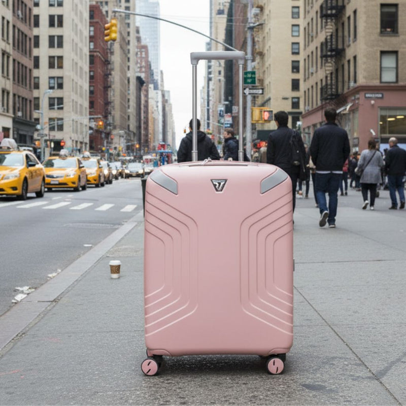 Roncato Ypsilon Carry On 55cm Hardsided Exp Spinner Suitcase Pale Pink Roncato