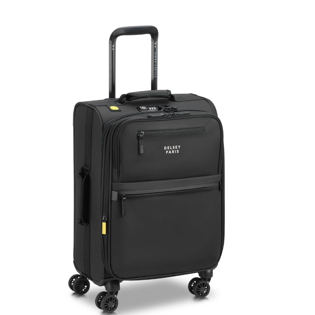 Delsey MAUBERT 2.0 56cm Carry On Softsided Luggage EXP - Black Delsey Luggage