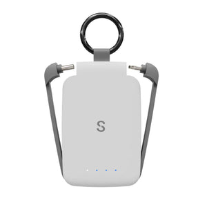 SnapWireless PowerPack Nano Portable Keyring Charger - White