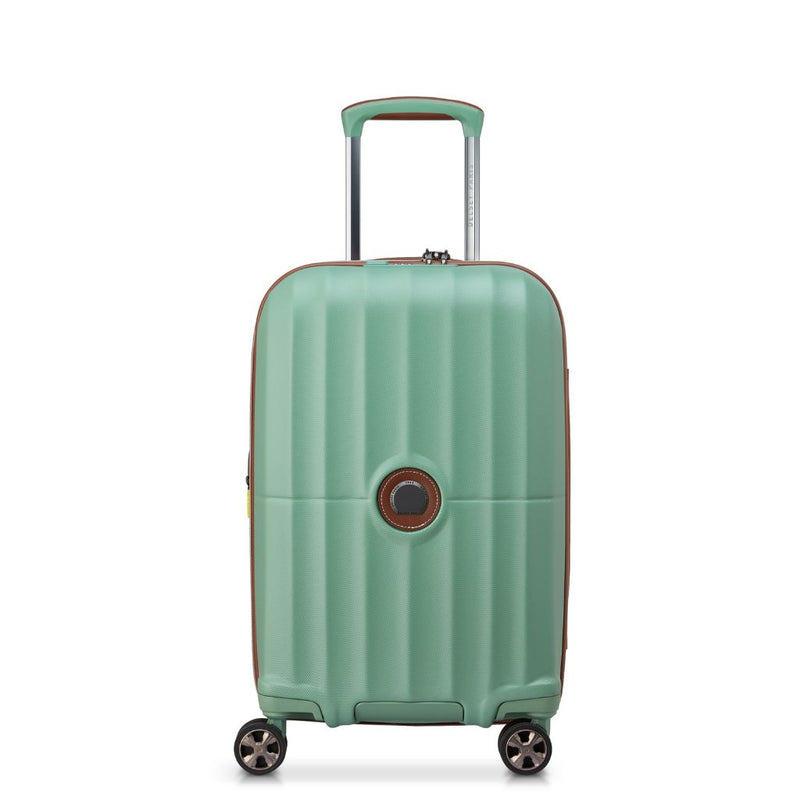 Delsey Carrousel 2 Carry On Luggage 55cm Exp - Green Delsey Luggage