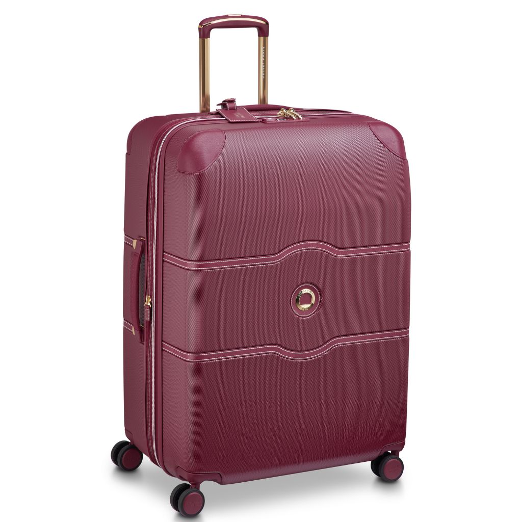 Delsey Chatelet Air Limited Edition 76cm Large Expander Luggage - Burgundy Delsey Luggage