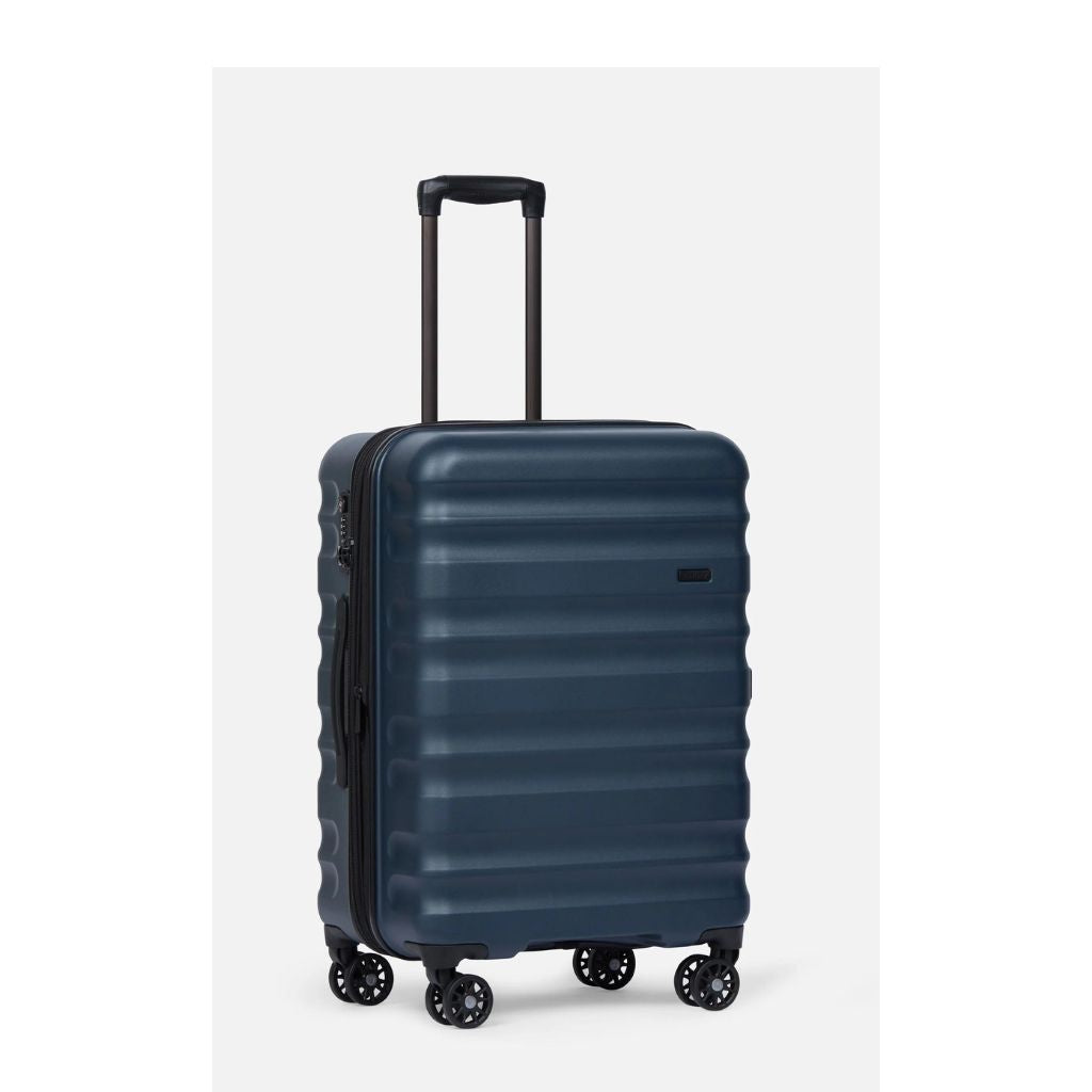 Antler Clifton 67cm Medium Hardsided Luggage Navy On Sale Love Luggage