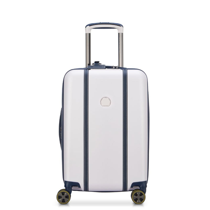 Delsey Cadense 55cm Carry On Exp Luggage - Ivory/Navy Delsey Luggage