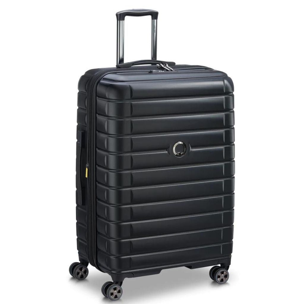 Delsey Shadow 75cm Expandable Large Luggage - Black