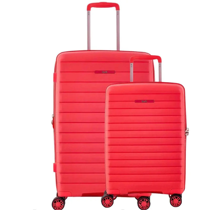 Rock Palma Cabin & Medium Duo Lightweight Hardsided Luggage Set - Coral