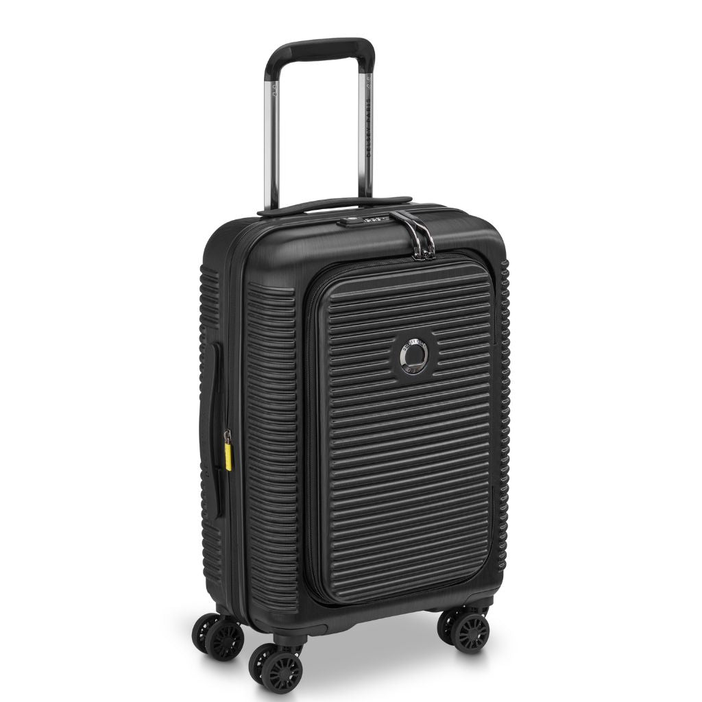 Delsey Freestyle Front Opening 55cm Cabin Luggage - Black Delsey Luggage