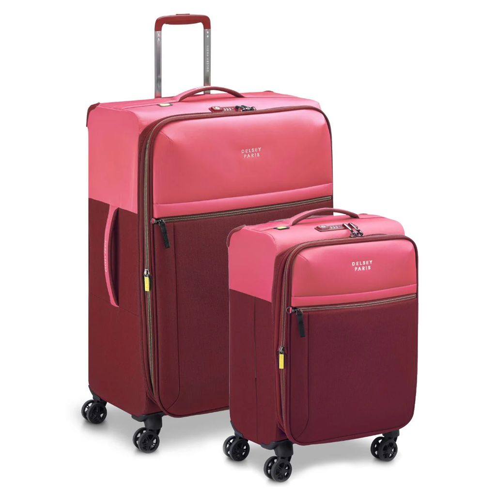 Delsey BROCHANT 3.0 Softsided Luggage Duo - Pink