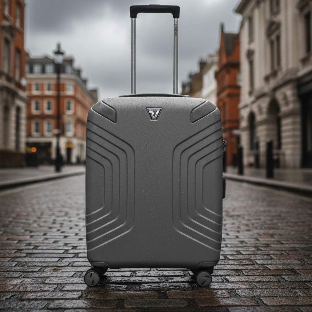 Roncato Ypsilon Carry On 55cm Hardsided EXP Spinner Suitcase Grey Roncato