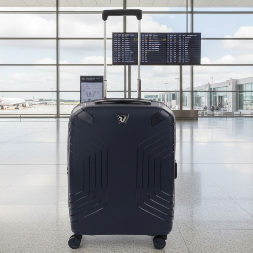 Roncato Ypsilon Carry On 55cm Hardsided Exp Spinner Suitcase Dark Blue Roncato