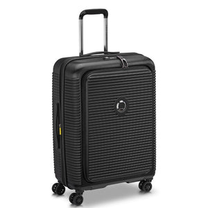 Delsey Freestyle Front Opening 66cm Medium Luggage - Black Delsey Luggage