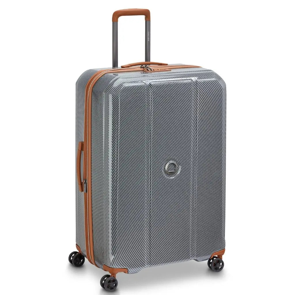 Delsey Helium Ultimate 76cm Large 3.9Kg Exp Luggage - Silver