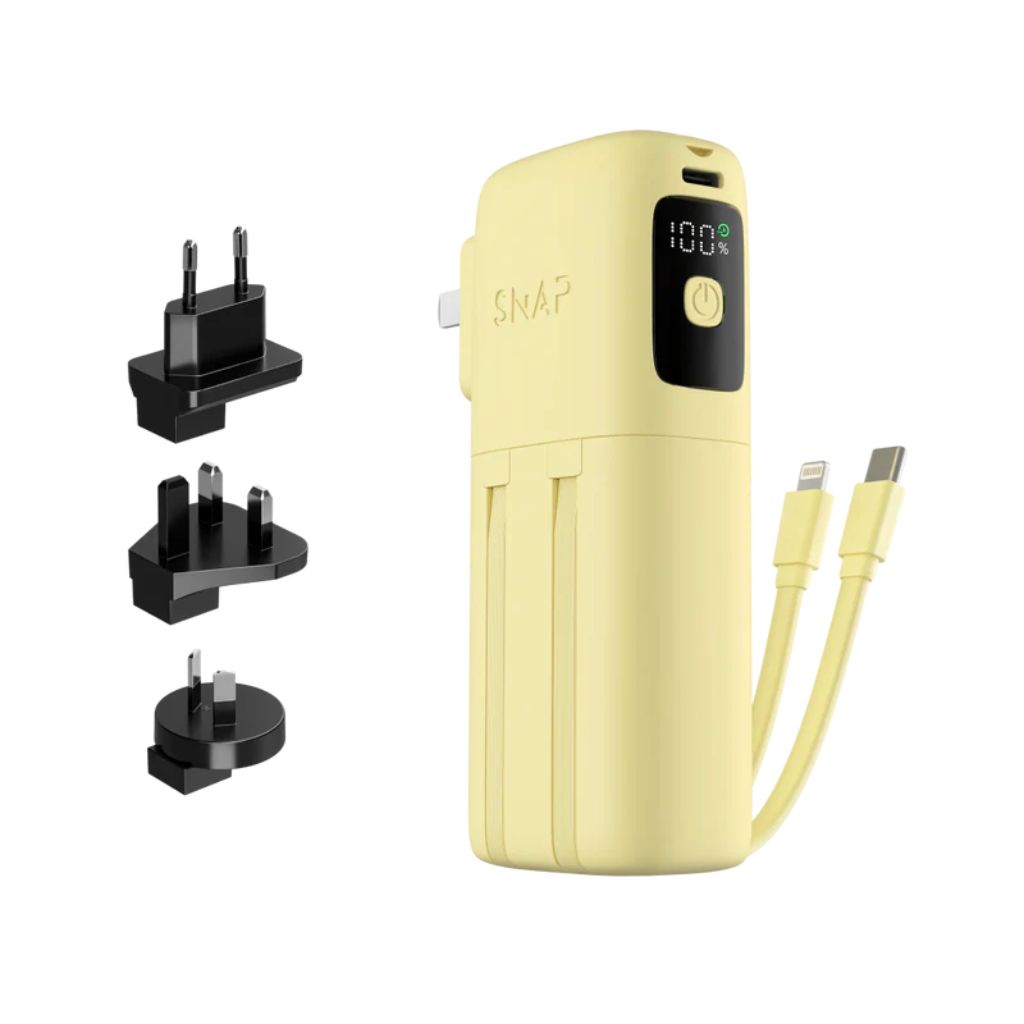 PowerPack Universal Slim - 10,000mAh Slim Travel Power Bank - Sundrop Yellow