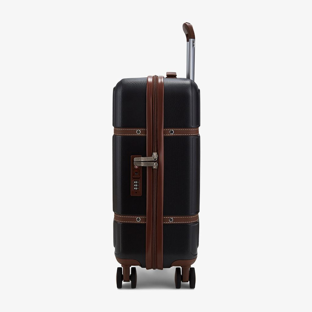 Rock Chelsea 54cm Carry On Hardsided Luggage - Black | On Sale - Love ...