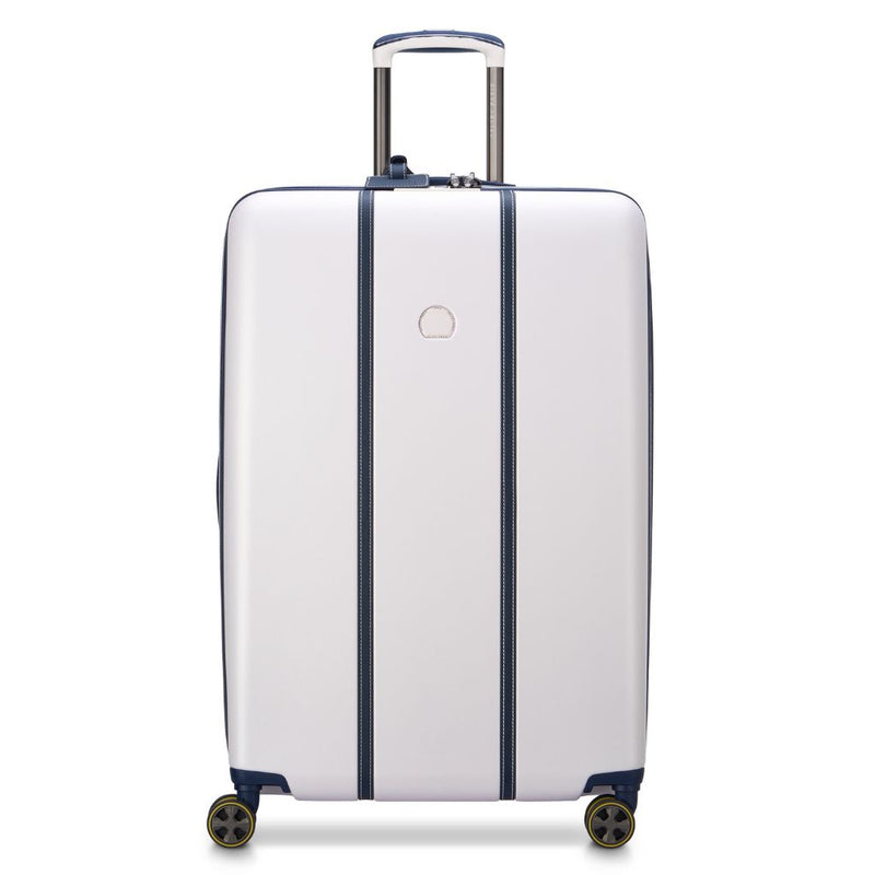Delsey Cadense 76cm Large Exp Luggage - Ivory/Navy Delsey Luggage