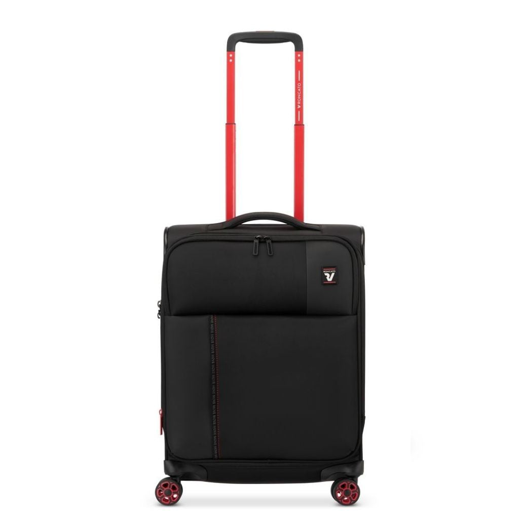 Roncato Move 55cm Carry On EXP Softsided Luggage - Smoke Black