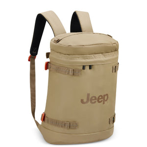 Jeep Cylindrical 17" Laptop Backpack with RFID - Yellow