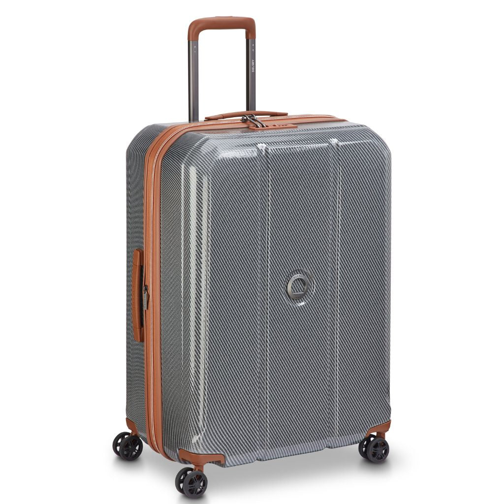 Delsey Helium Ultimate 70cm Medium 3.7Kg Exp Luggage - Silver