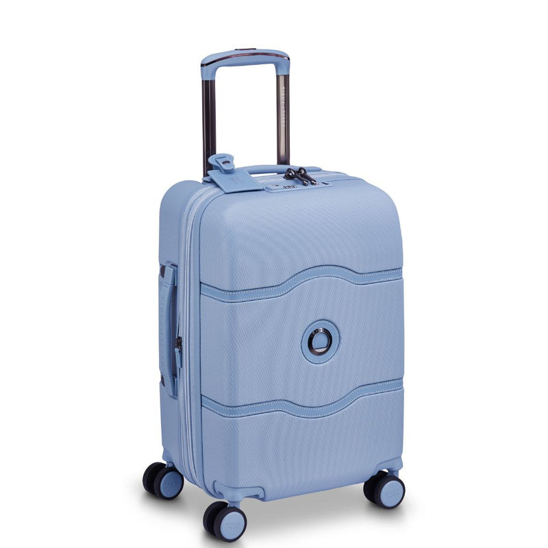 Delsey Chatelet Air Limited Edition 55cm Large Expander Luggage - Light Blue Delsey Luggage
