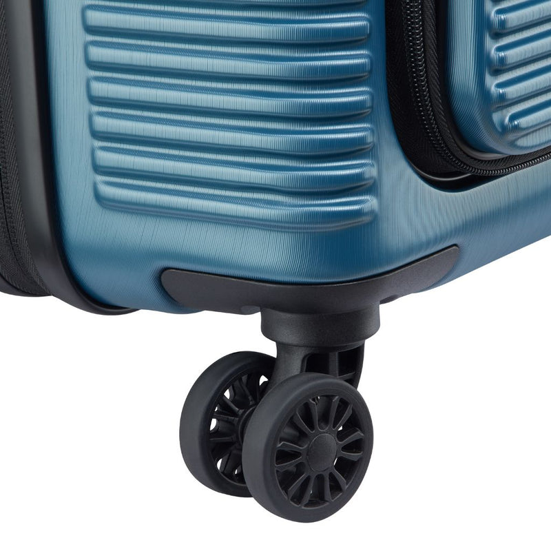 Delsey Freestyle Front Opening 76cm Large Luggage - Blue Delsey Luggage