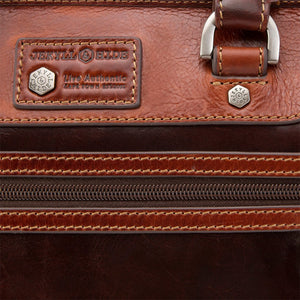 Jekyll & Hide Oxford Medium Laptop Briefcase, Tobacco