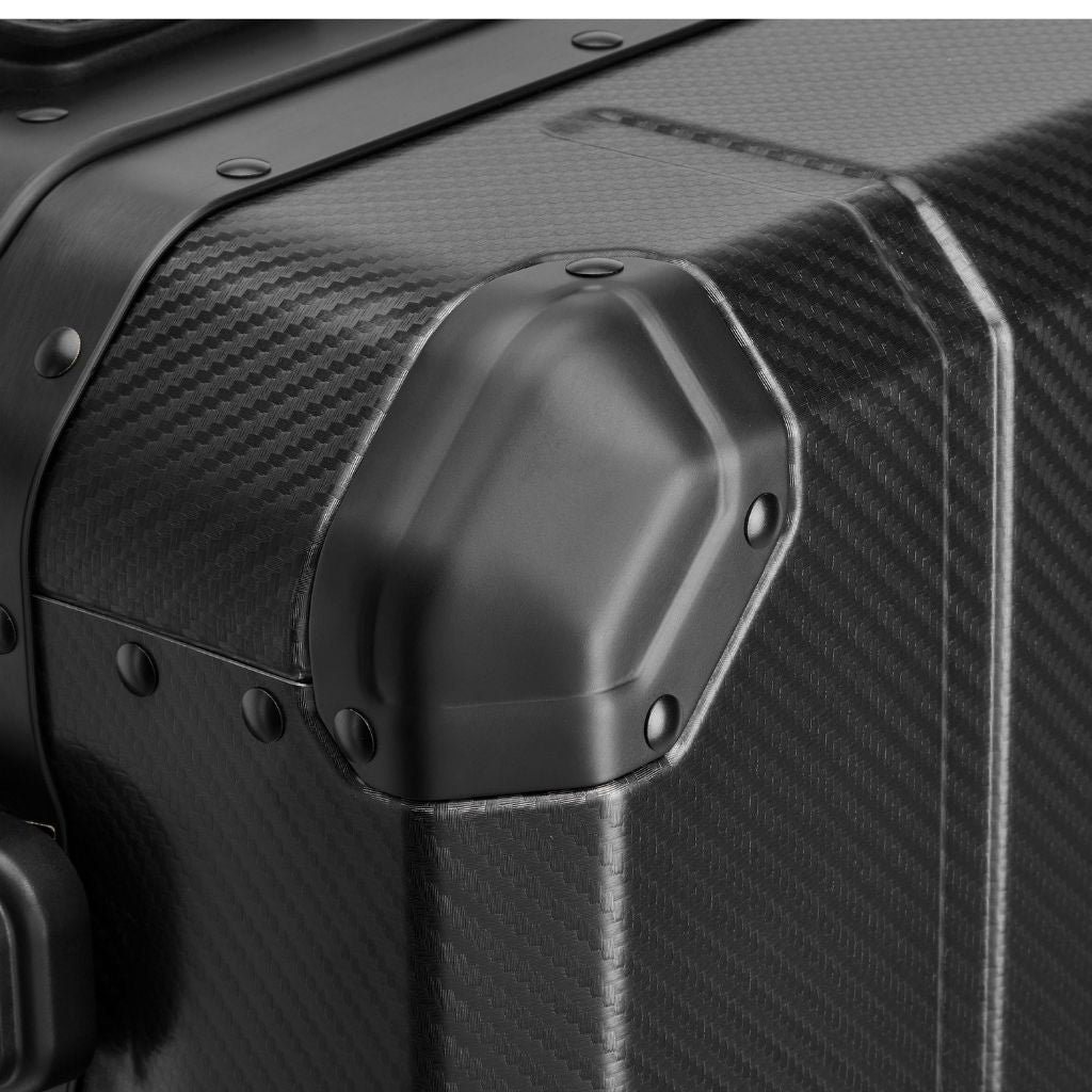 Delsey Alu’r - Aluminum Zipperless Premium Carry On - Black Delsey Luggage