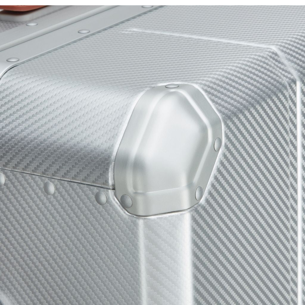 Delsey Alu’r - Aluminum Zipperless Premium Large Luggage - Silver Delsey Luggage