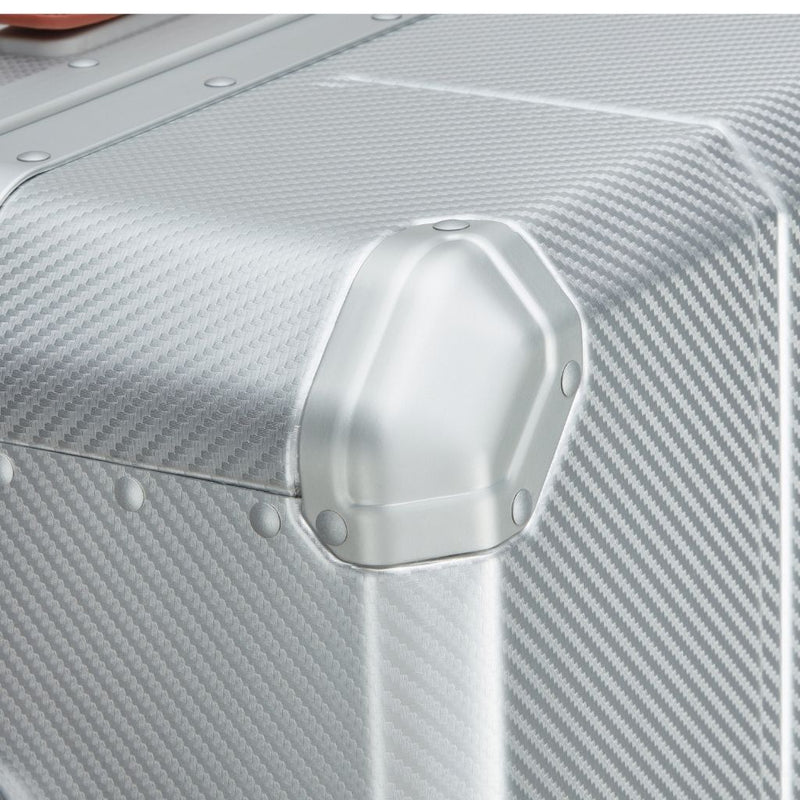 Delsey Alu’r - Aluminum Zipperless Premium Large Luggage - Silver Delsey Luggage