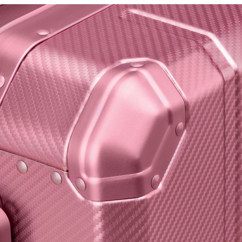 Delsey Alu’r - Aluminum Zipperless Premium Carry On - Pink Delsey Luggage